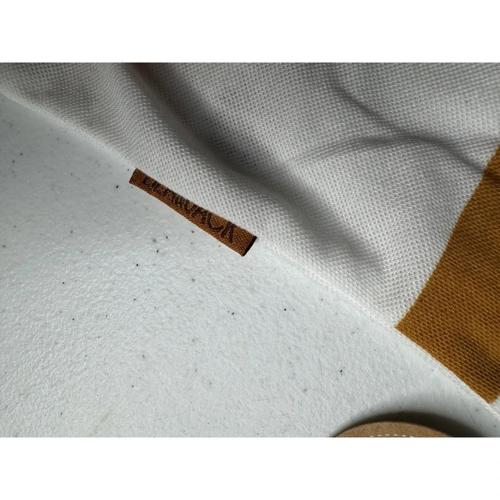 Lila & Jack Boys White Striped Long Sleeve Polo Shirt‎ 18-24M New
